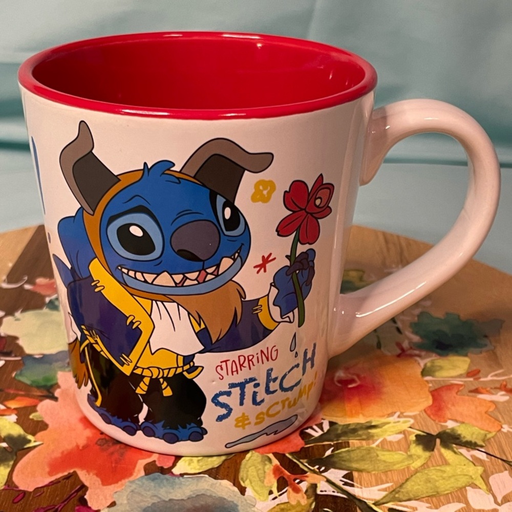 Disney Stitch Crashes Beauty & the Beast Coffee/Tea Mug
